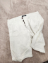 Ленени бели къси панталони , снимка 1 - Панталони - 44598659