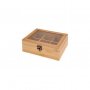 Бамбукова кутия за чай, снимка 1 - Кутии за съхранение - 39220437