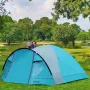 Portal Zeta 4 лека куполна палатка за 4 души с веранда, палатка за къмпинг със защитна покривка, снимка 9