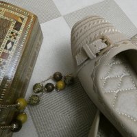 Обувки тип "Балеринки" (на платформа) с катарама в пясъчно бежаво, снимка 2 - Дамски ежедневни обувки - 40256879