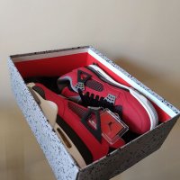 Nike Air Jordan 4 Retro Toro Bravo Red Нови Обувки Кецове Маратонки Размер 42 Номер Червени , снимка 11 - Кецове - 39312982