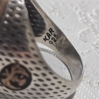 Турски сребърен пръстен 925 проба , снимка 3 - Пръстени - 44202531