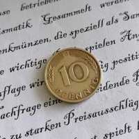 Монета - Германия - 10 пфенига | 1972г.; серия D, снимка 1 - Нумизматика и бонистика - 29177587