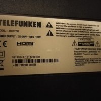 Стойкa за телевизор TELEFUNKEN 49UB7700, снимка 3 - Части и Платки - 30755958