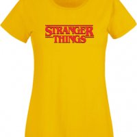 Дамска Тениска Stranger Things Logo,Филм,Сериал,, снимка 8 - Тениски - 37318675