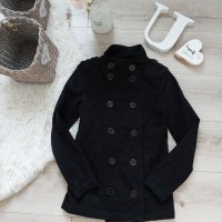 Черно сако двуредово закопчаване H&M блейзър , снимка 1 - Сака - 35495429