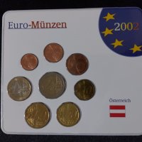 Австрия 2002 - Евро сет - комплектна серия от 1 цент до 2 евро, снимка 1 - Нумизматика и бонистика - 44297250
