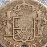 Сребърна монета 2 реала 1822г. Фернандо седми Мексико 13693, снимка 7 - Нумизматика и бонистика - 42915234