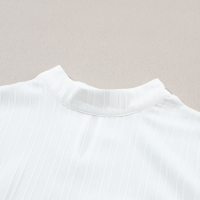 Дамска елегантна блуза в бяло с ръкави от тюл, снимка 18 - Блузи с дълъг ръкав и пуловери - 44632282