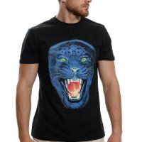 Нова мъжка тениска с дигитален печат Пантера, снимка 7 - Тениски - 37673577