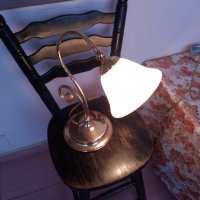 Месингова настолна лампа, снимка 2 - Антикварни и старинни предмети - 31025446