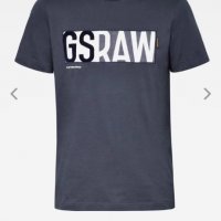 Нова мъжка тениска GS RAW DENIM LOGO T-shirt, снимка 1 - Тениски - 35610469