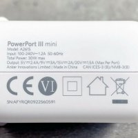 Anker PowerPort III mini 30W зарядно устройство UK Standart, снимка 6 - Оригинални зарядни - 39553641