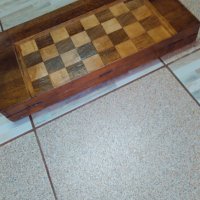Стар реставриран шах с масивни дървени фигури, снимка 12 - Антикварни и старинни предмети - 42369047