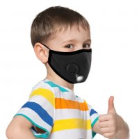  Детски защитни маски с филтър активен въглен РМ2.5 и клапа, снимка 10 - Други - 32037395