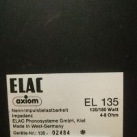 ТОНКОЛОНИ ELAC AXIOM EL135, снимка 2 - Аудиосистеми - 38473015