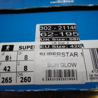 Adidas Superstar Adicolor Sun Glow - 42 номер Рефлективни!, снимка 8 - Маратонки - 39555870