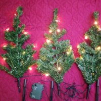 3 броя свързани елхи с 36 LED лампички.Коледна декорация., снимка 13 - Декорация за дома - 38859801