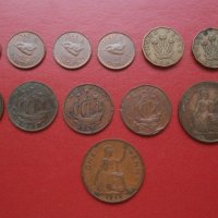 Лот стари не повтарящи се монети Великобритания Джордж VI, снимка 5 - Нумизматика и бонистика - 42373921