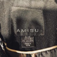 Зимно вталено палто AMISU, снимка 3 - Палта, манта - 42496804