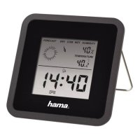 Настолен часовник TH-50, термометър, влагомер, календар, вътрешно ползване, 0°C до 50°C, 20% до 95%, снимка 1 - Други стоки за дома - 42372925
