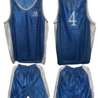Баскетболен екип Мaxi, синьо-бяло с номера на гърба от 4 до 13. Центата е за комплект от 10 екипа., снимка 3 - Баскетбол - 31989954