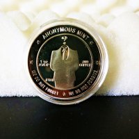 Биткойн монета Анонимните - Bitcoin Anonymos mint ( BTC ) - Gold, снимка 5 - Нумизматика и бонистика - 39147665