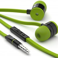 esorio® In Ear Слушалки с контролер за силата на звука за iOS и Android зелени НОВИ, снимка 1 - Слушалки и портативни колонки - 33902913