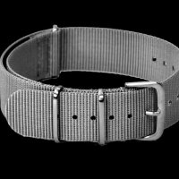 22mm Nato Strap grey сива текстилна каишка за гмуркане, снимка 1 - Каишки за часовници - 42498063