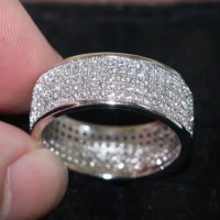 Ослепителен пръстен с бял сапфир 💥, снимка 1 - Пръстени - 37993580