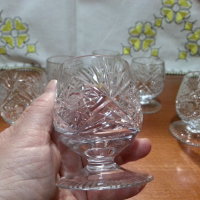 Кристални чаши , снимка 3 - Антикварни и старинни предмети - 44797420