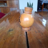 Стара дървена ваза Славия, снимка 4 - Други ценни предмети - 34197051