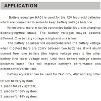 Балансьор HA01 Battery Equalizer 2 x 12V BMS за оловно-киселинна батерия, снимка 8 - Друга електроника - 42866102