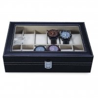 Луксозна кутия за 10 или 12 броя часовници, снимка 1 - Мъжки - 32167856