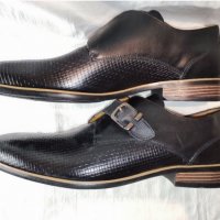 Разкошни мъжки обувки от естествена кожа MARCO BONELLI №47, снимка 5 - Официални обувки - 35044062