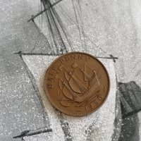 Монета - Великобритания - 1/2 (половин) пени | 1950г., снимка 1 - Нумизматика и бонистика - 39712207