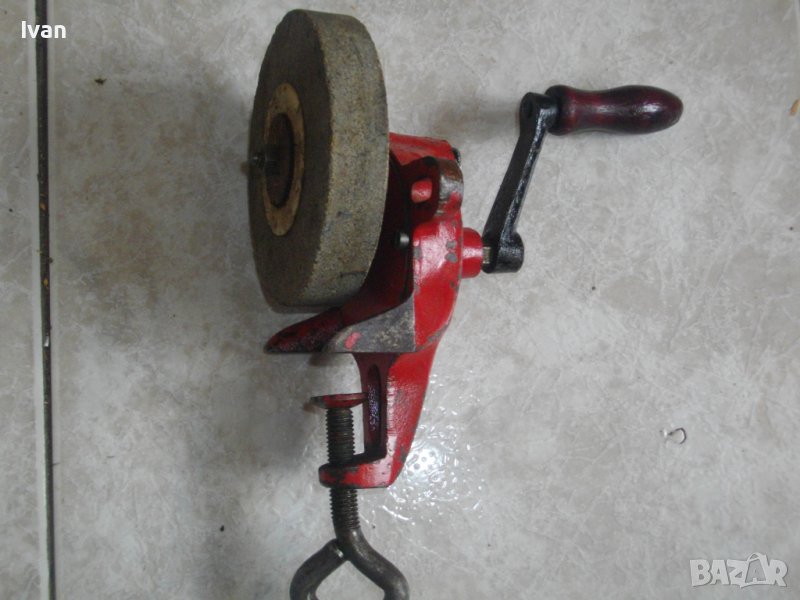 ф100мм-Немски Ръчен Шмиргел-Старото Качество-HAGREM-Отличен-Почти Нов, снимка 1