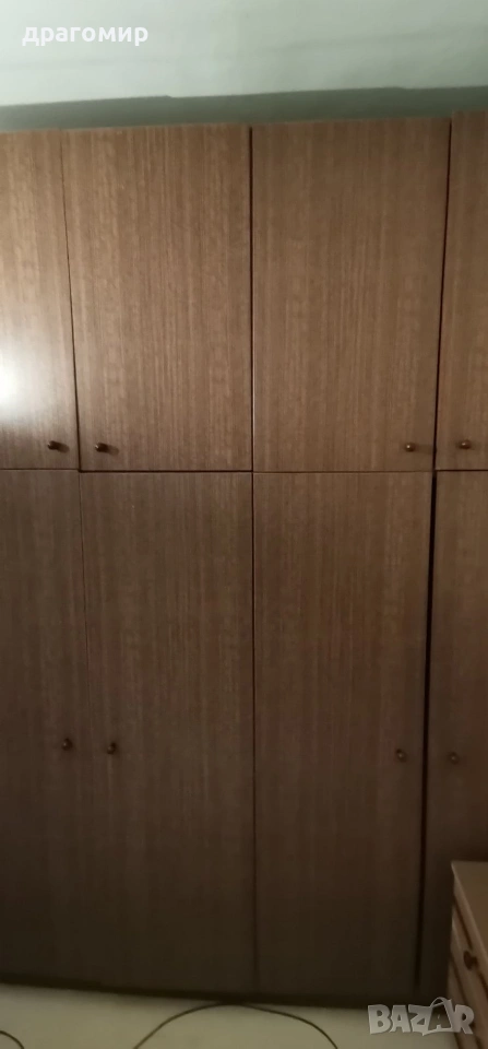 четирикрилен гардероб с надстройка, снимка 1