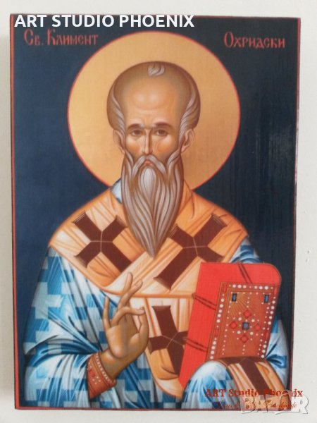 Икона на Свети Климент Охридски icona Sveti Kliment Ohridski, снимка 1