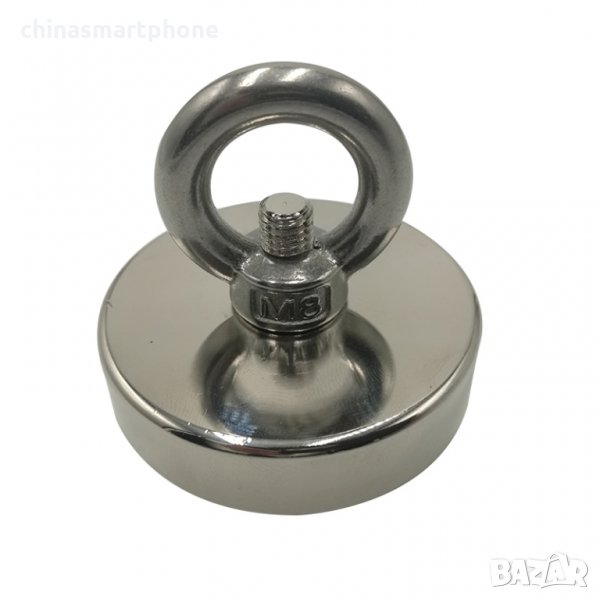 60mm 120кг. МАГНИТ с кука (халка),  за риболов, неодимов, magnit, снимка 1