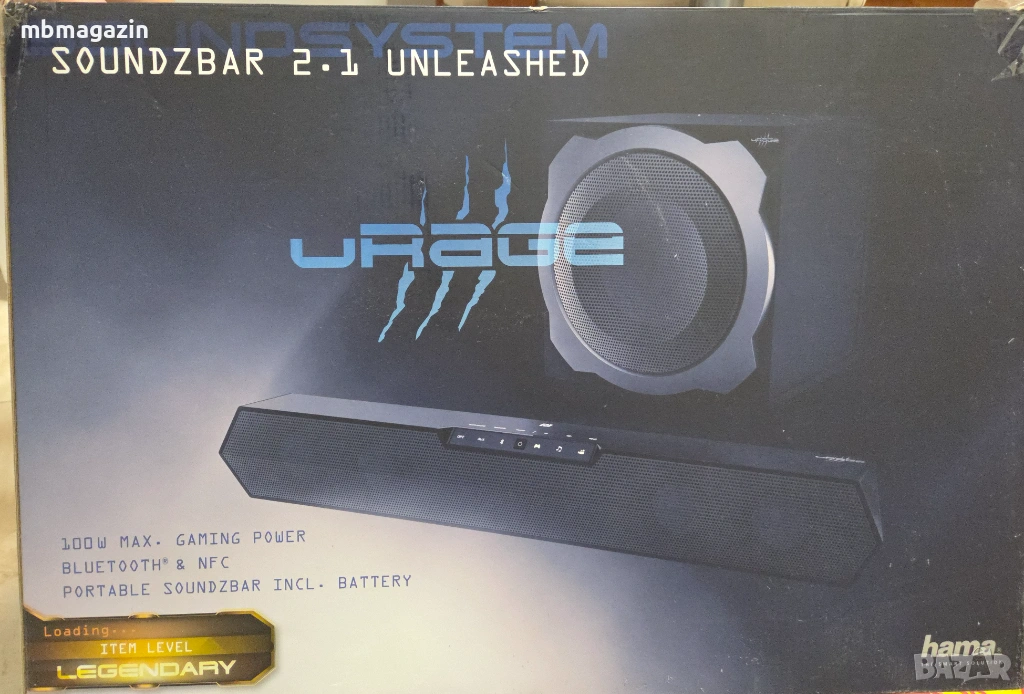 Hama Urage SoundZ Unleashed 2.1 Gaming Soundbar, снимка 1