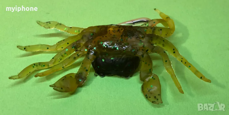 Изкуствена примамка Рак силикон с куки 10см. 34 грама, снимка 1