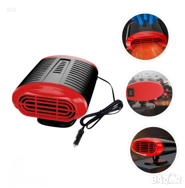 Печка за автомобил, духалка за разледяване, калорифер, вентилатор,12V, снимка 1