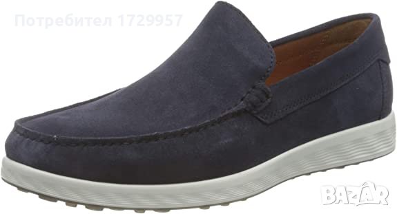Мокасини Ecco велур-Цвят: Индиго Номер -42, снимка 1