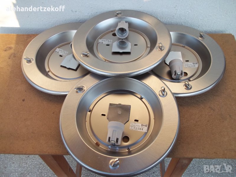 Лампа за таван плафон инокс  Икеа, снимка 1