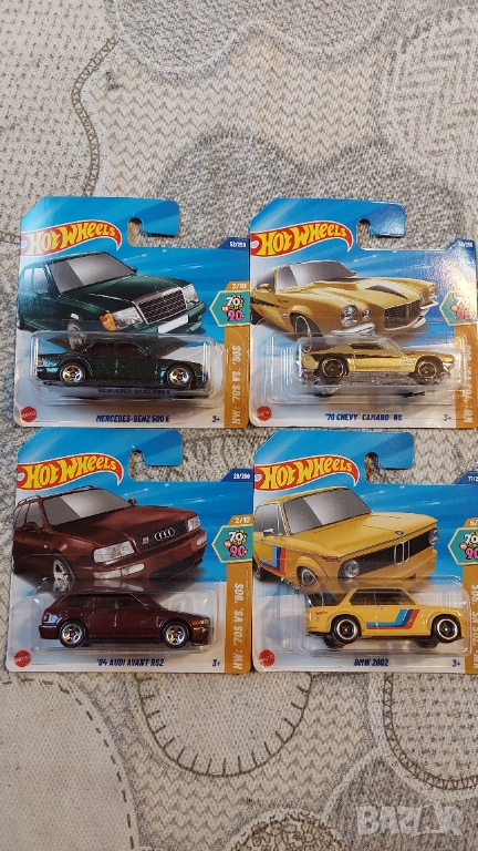 Hot wheels 70 vs 90 4 бр, снимка 1