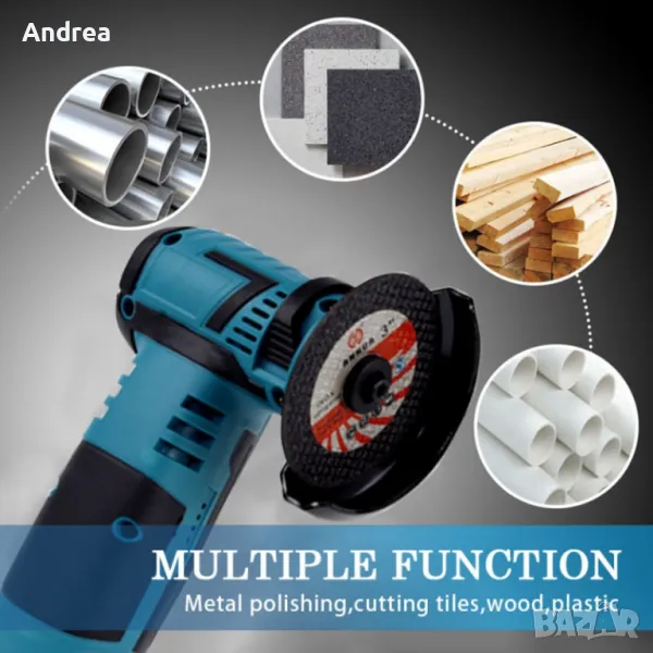 Безжичен Мини електрически ъглошлайф с акумулаторна 12V батерията, снимка 1