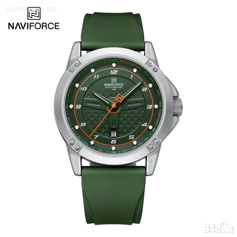 Мъжки часовник Naviforce 8031 – Green + ПОДАРЪК, снимка 1