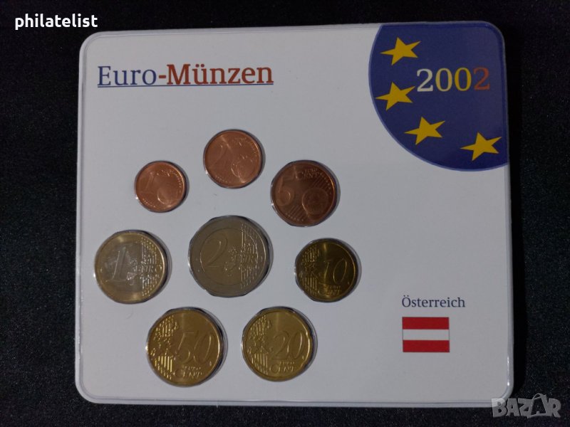 Австрия 2002 - Евро сет - комплектна серия от 1 цент до 2 евро, снимка 1
