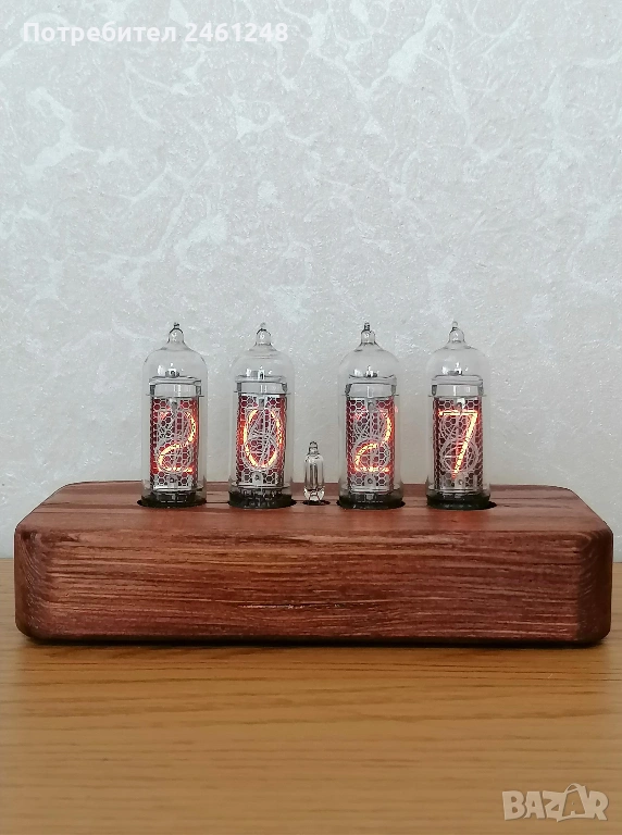 Лампов часовник, снимка 1